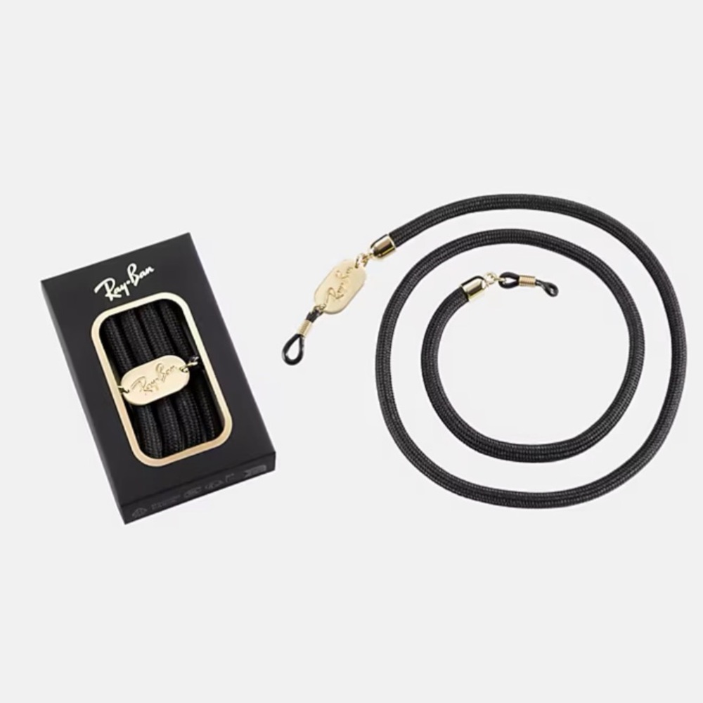 Ray-Ban Lanyard Special Edition (Black & Gold) for Glasses & Sunglasses